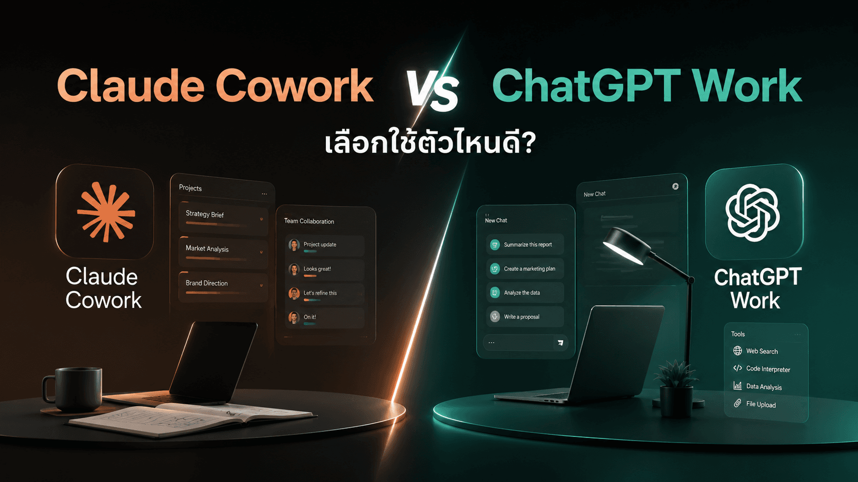 Claude Cowork vs ChatGPT Work เลือกใช้ตัวไหนดี